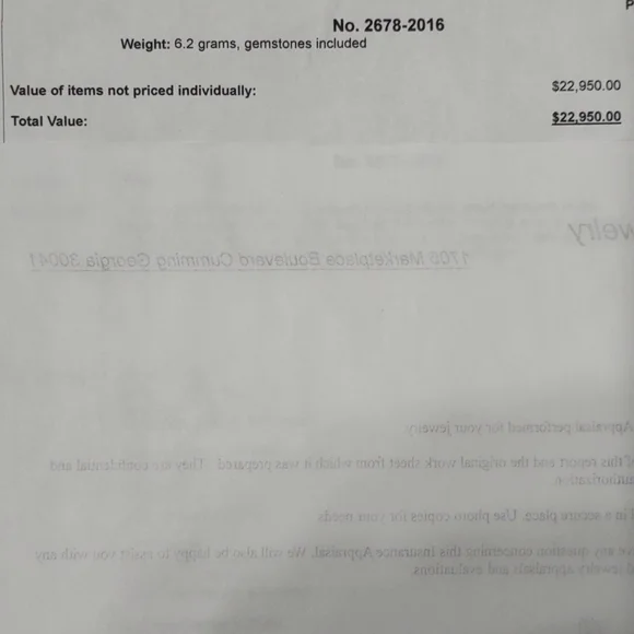 Old European cut diamond ring 14kt white gold U design - Picture 11 of 17